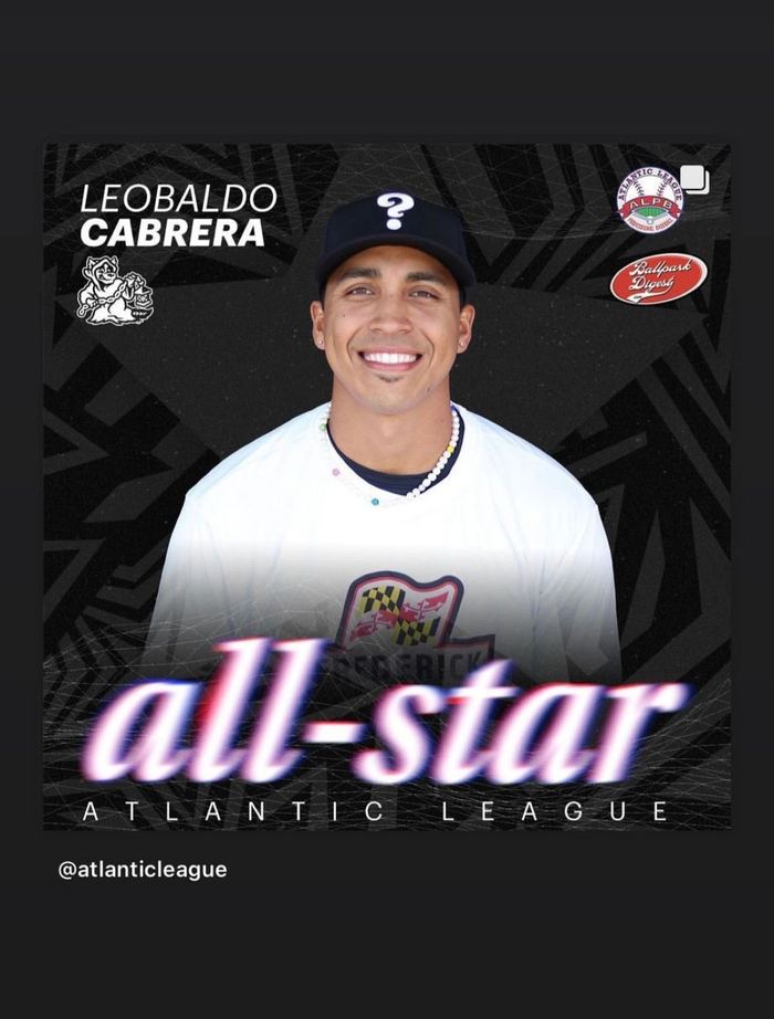 Leobaldo Cabrera, Atlantic League professional baseball All-Star.